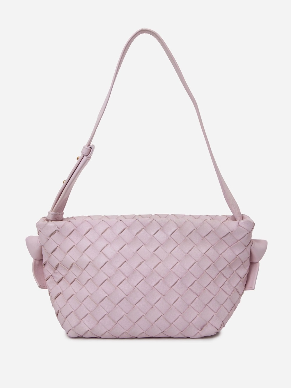 Bottega Veneta Nappa Intrecciato Tie Shoulder Bag Bliss Washed